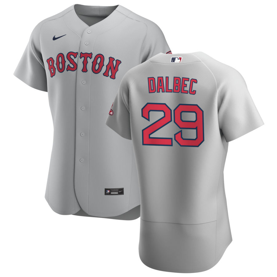 Boston Red Sox #29 Bobby Dalbec Men Nike Gray Road 2020 Authentic Team MLB Jersey